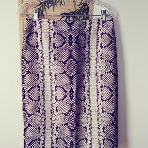 J.Crew snake skin wool and silk No. 2 Pencil skirt